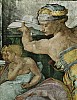 Michelangelo 1511 Voute de la Chapelle Sixtine La Sibylle de Libye Detail.JPG